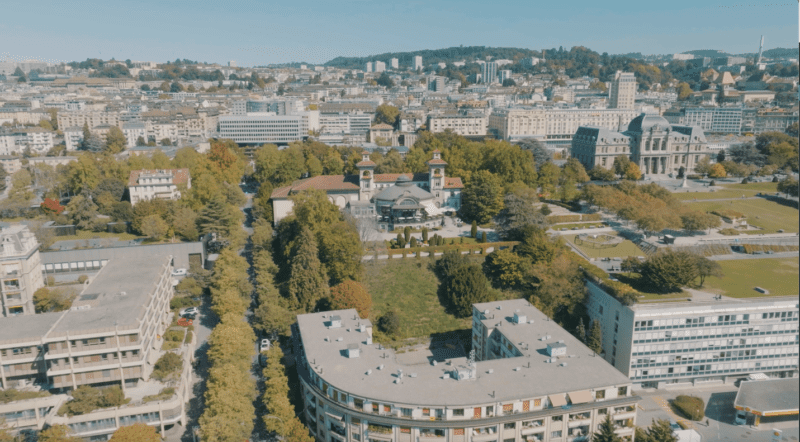 L'esplanade de Montbenon, lieu de l'Ouverture Lausanne 2025